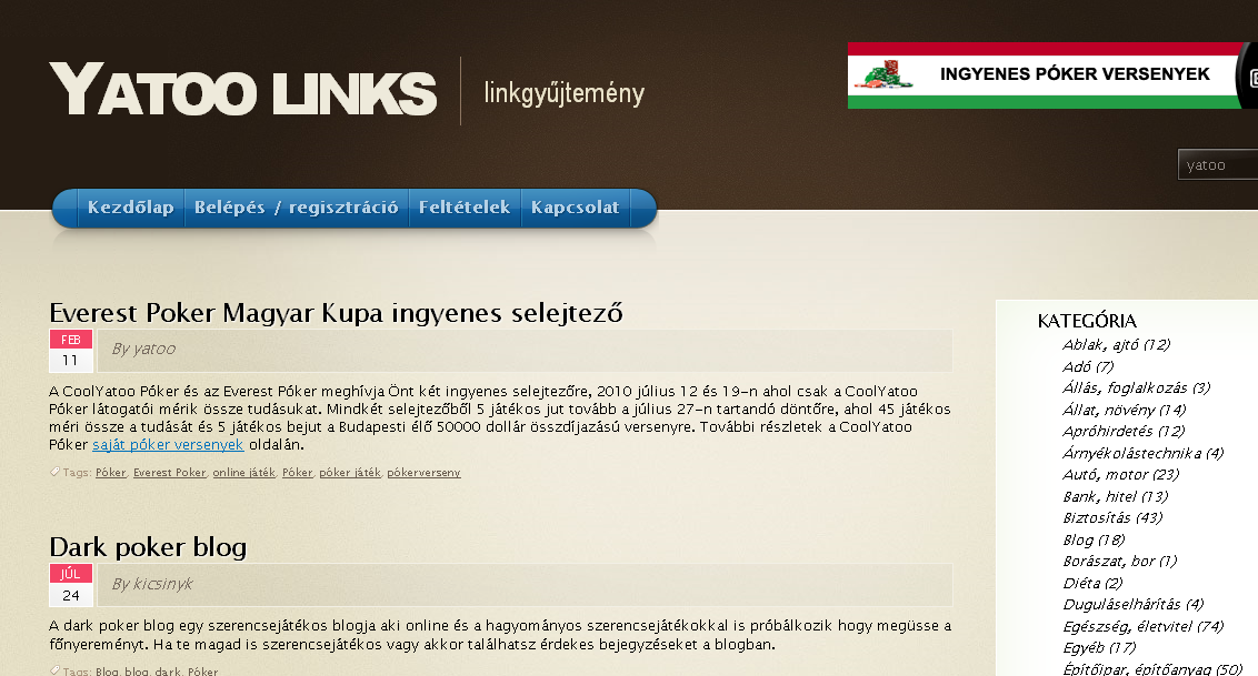 Yatoo Linkek Yatoo Links